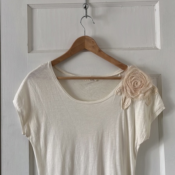 LUSH Shirt with floral embellishment M - Picture 1 of 6